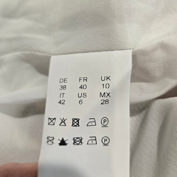 Hugo Boss Diganira Abstract Print Sleeveless Sheath Dress Sz 6 Officecore - Picture 12 of 13